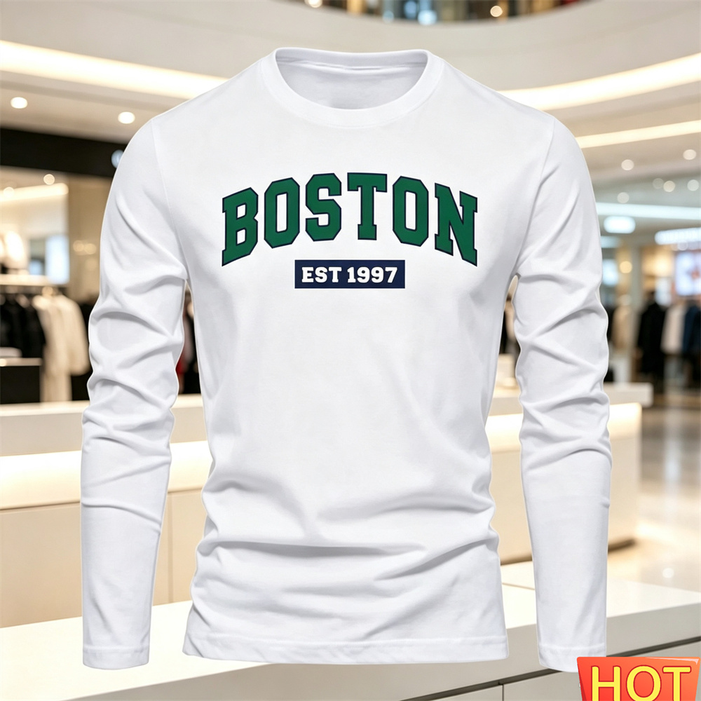 Men'S Fashion For Summer - Autumn Summer Men's long sleeved T-shirt