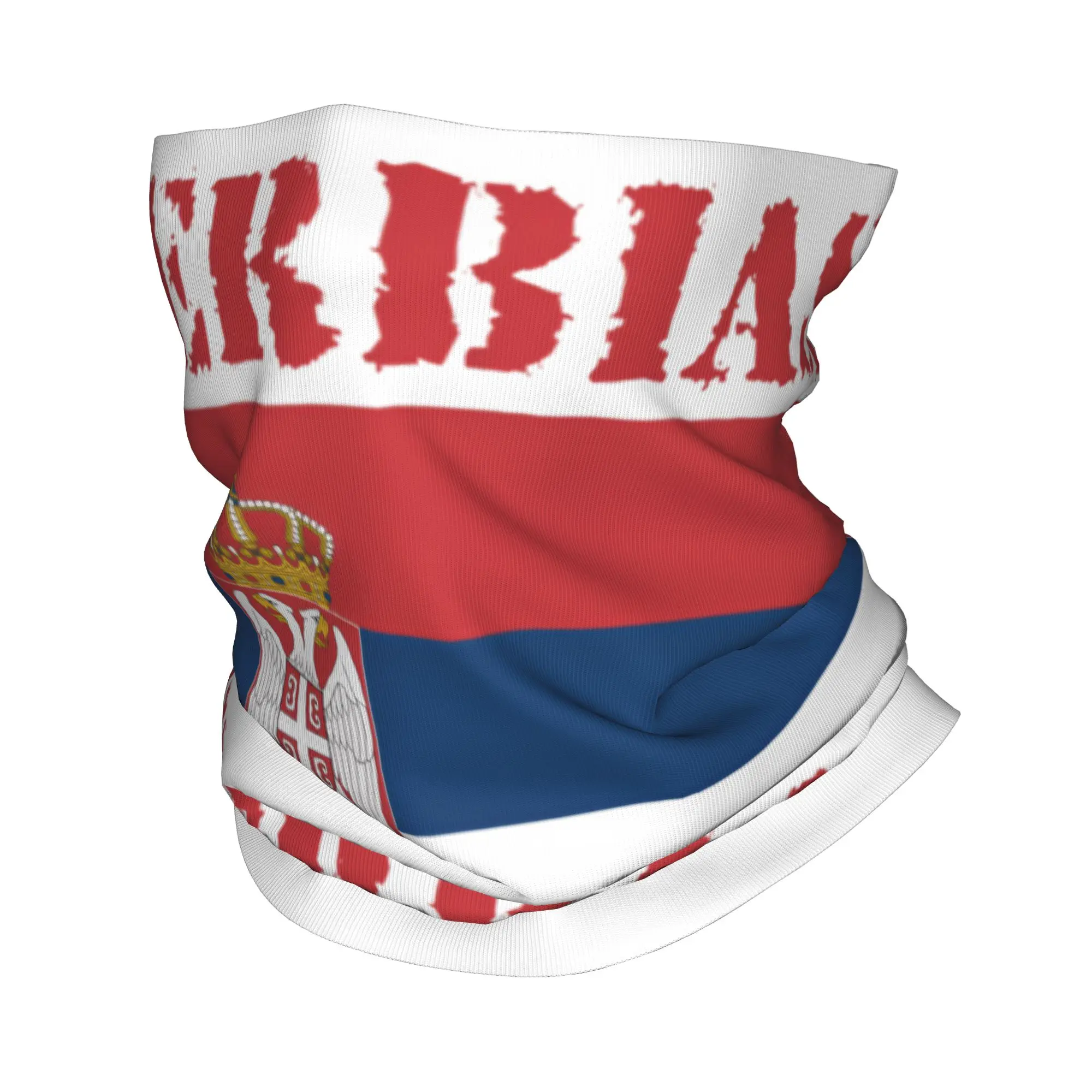 Men'S Fashion Rings - New Serbia Flag Bandana Neck Gaiter