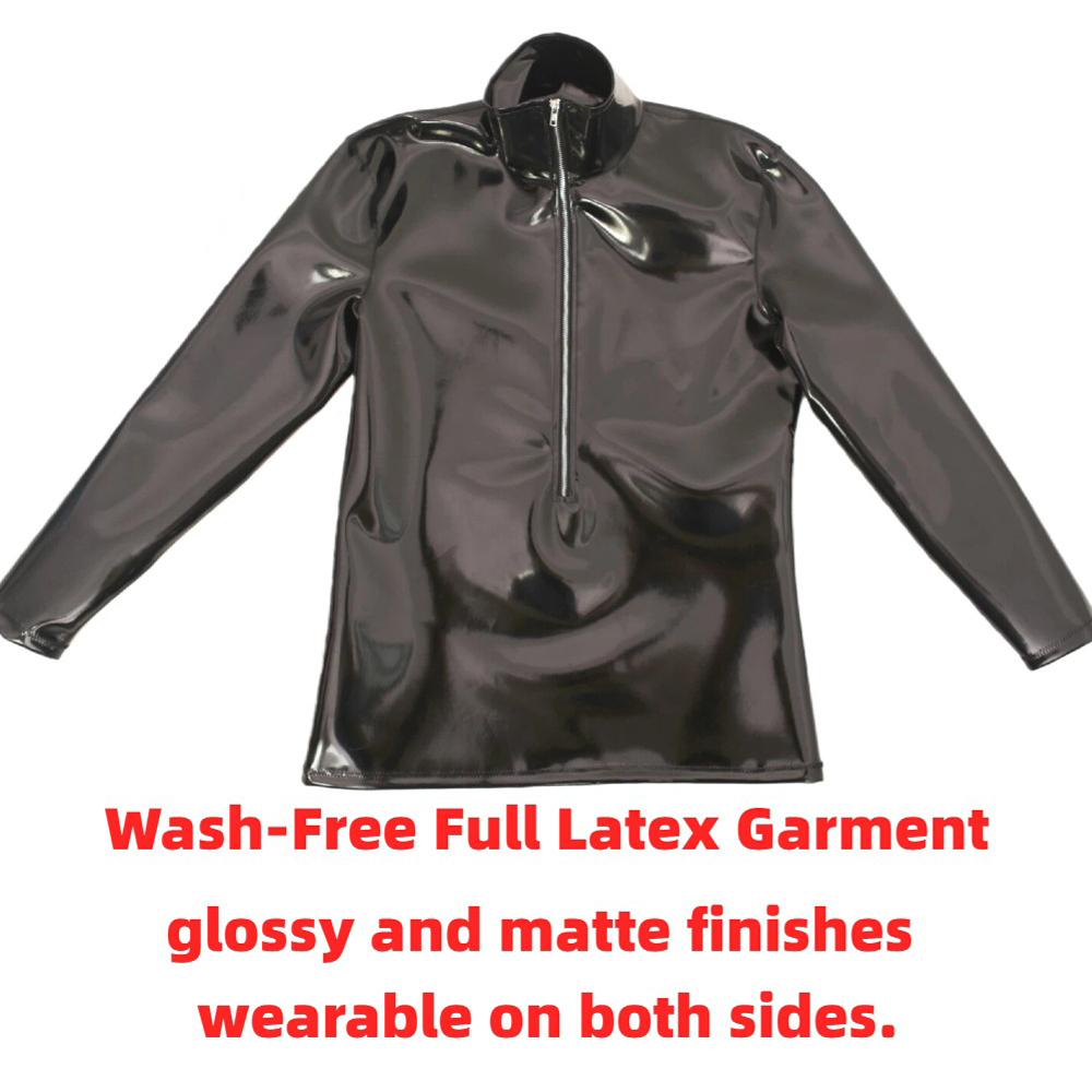 Men'S Fashion Trends - Sexy Men PVC Glossy Shiny Long