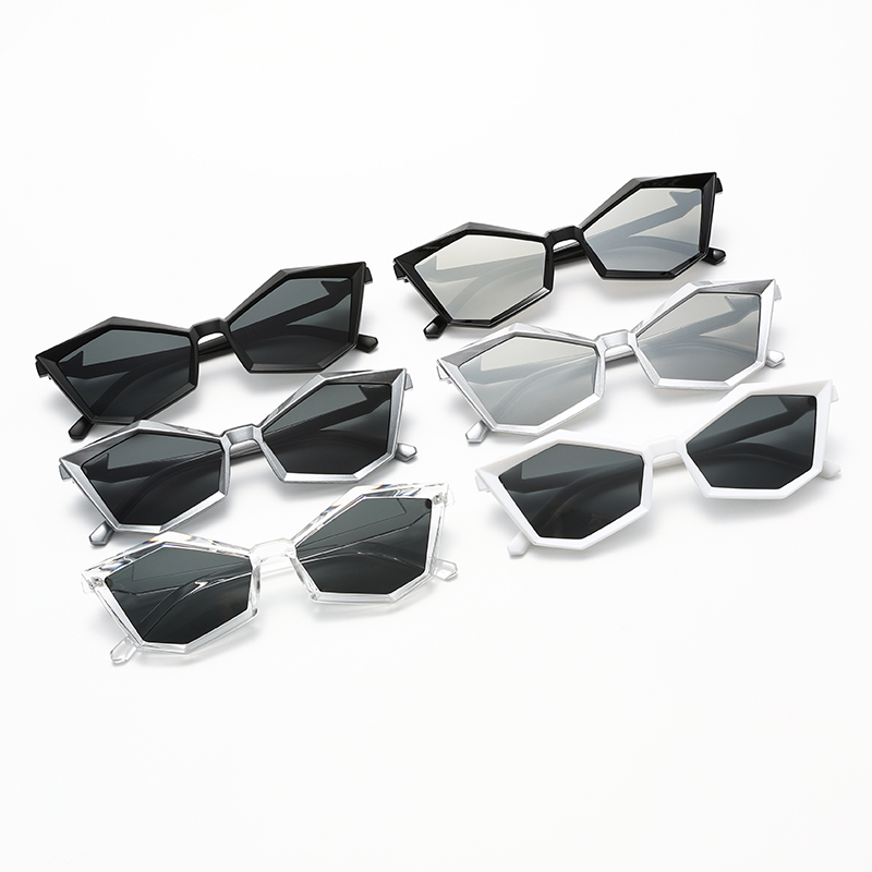 Men Fashion Photography - New Halloween Polygonal Glasses Women Y2K