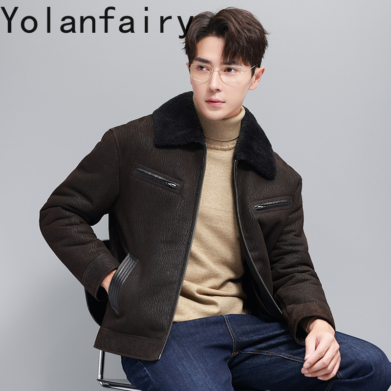 YOLANFAIRY Vintage Fashion Nat - Men'S Fashion Leather Jacket ulasan dan harga