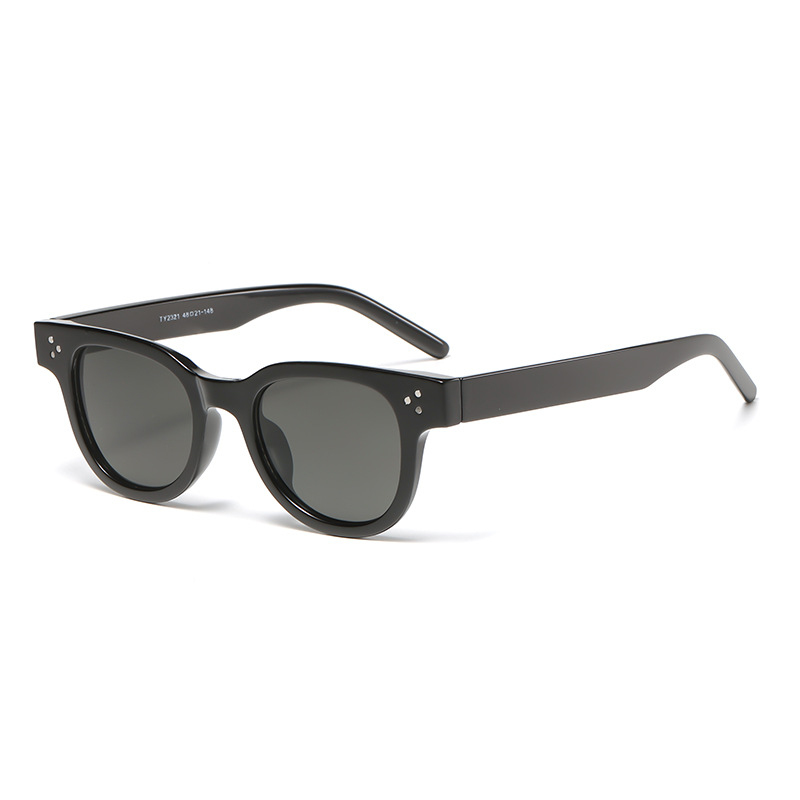 Round frame sun protection gla - Men Fashion Photography ulasan dan harga