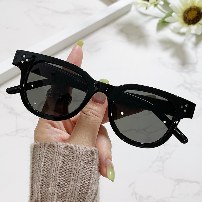 Round frame sun protection gla - Men Fashion Photography ulasan dan harga