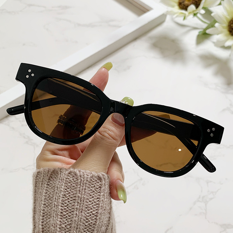 Round frame sun protection gla - Men Fashion Photography ulasan dan harga