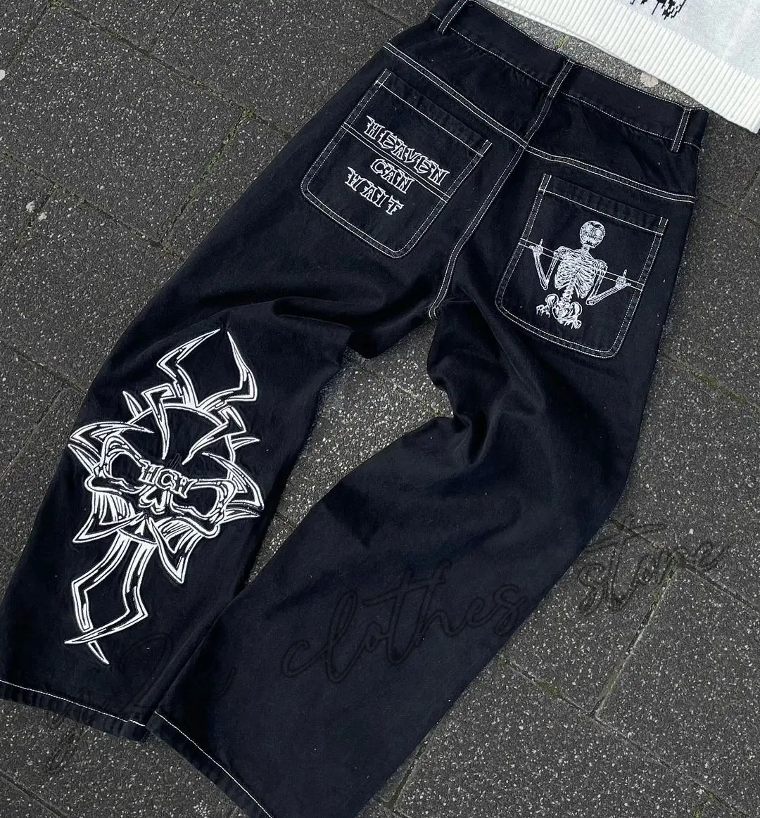 2025 New Prints Jeans Men Stre - Men'S Fashion With Baggy Jeans ulasan dan harga