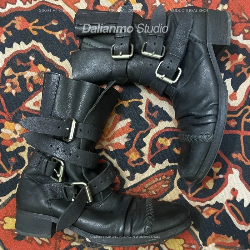 Fashion Men's Genuine Leather  - Mens Fashion Vintage ulasan dan harga