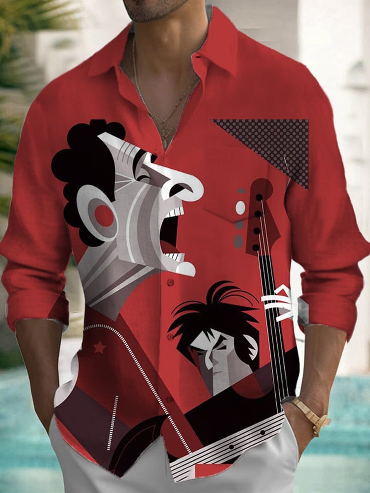 Men's Button-down Casual Shirt - Men'S Fashion For Summer ulasan dan harga