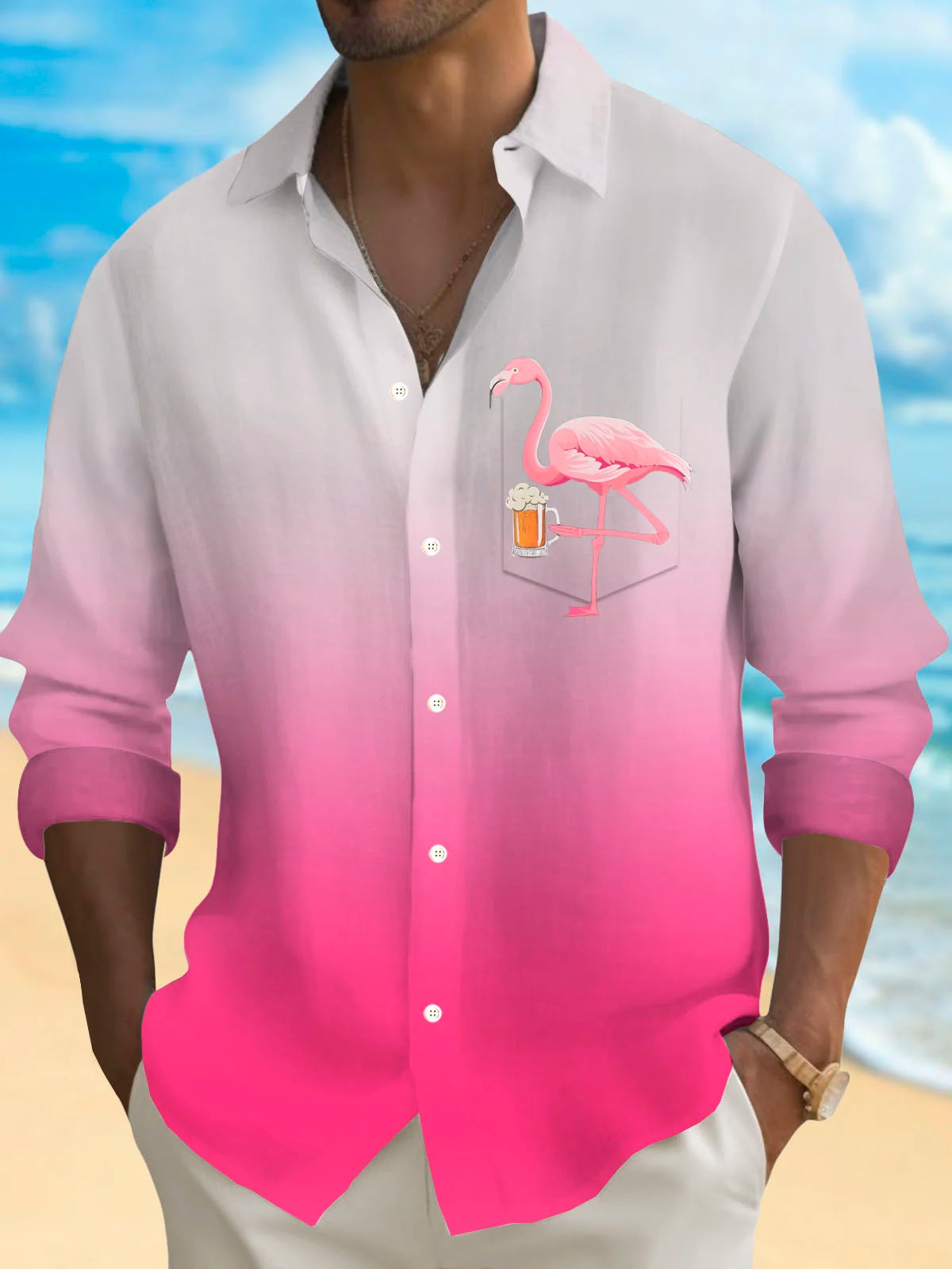 Men's Button-down Casual Shirt - Men'S Fashion For Summer ulasan dan harga