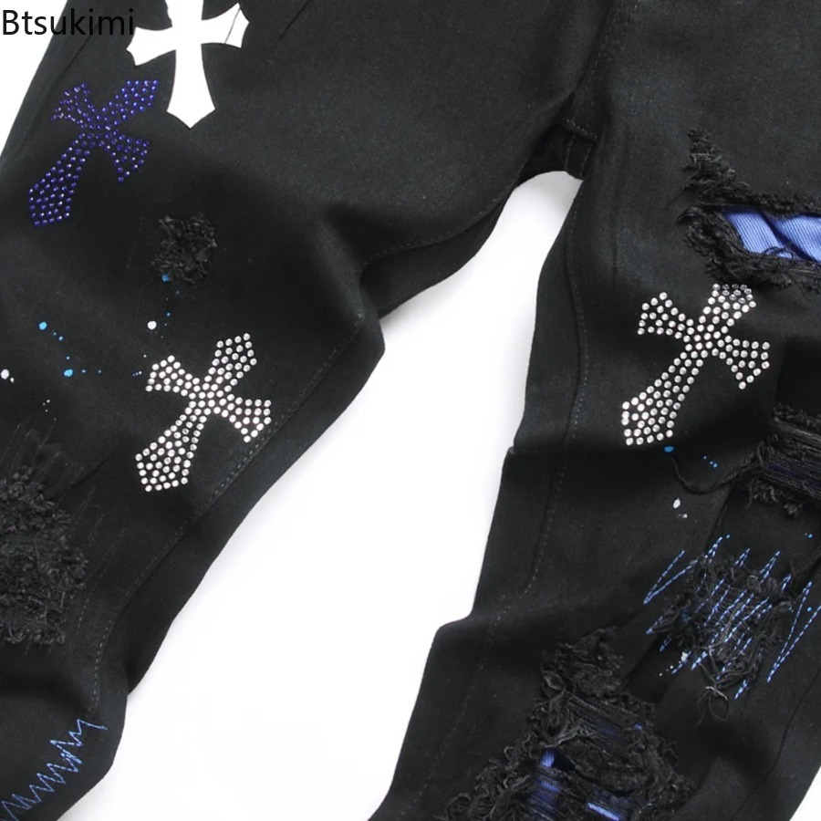 2026 New Men's Fashion Crystal - Men'S Fashion Nova Jeans ulasan dan harga