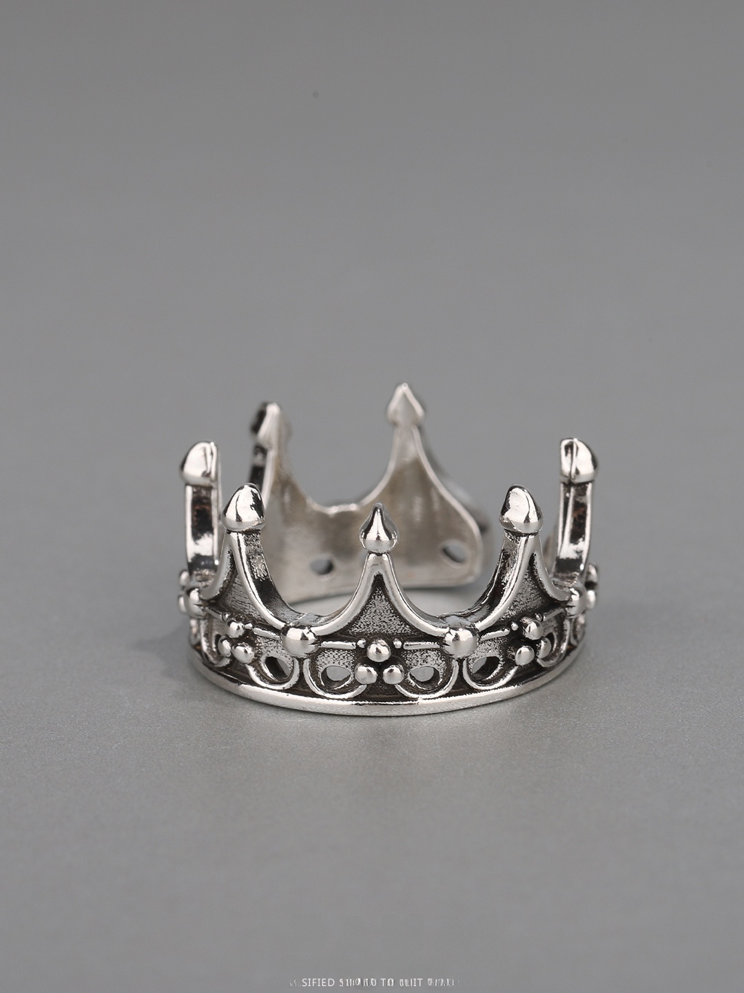 Gothic Crown Ring Adjustable O - Men'S Fashion Rings ulasan dan harga