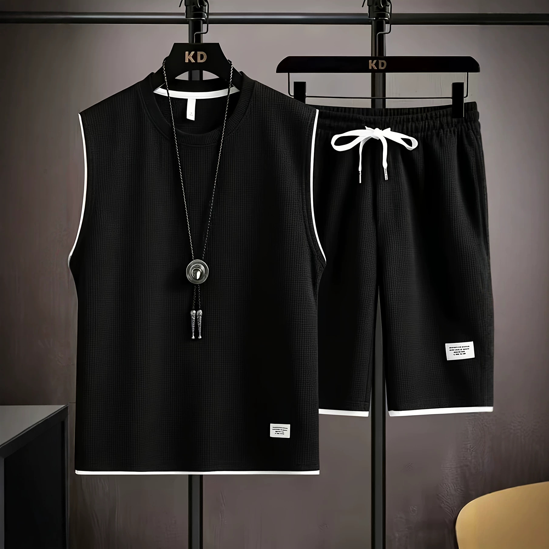 Summer men's vest sets high qu - Men'S Fashion For Summer ulasan dan harga