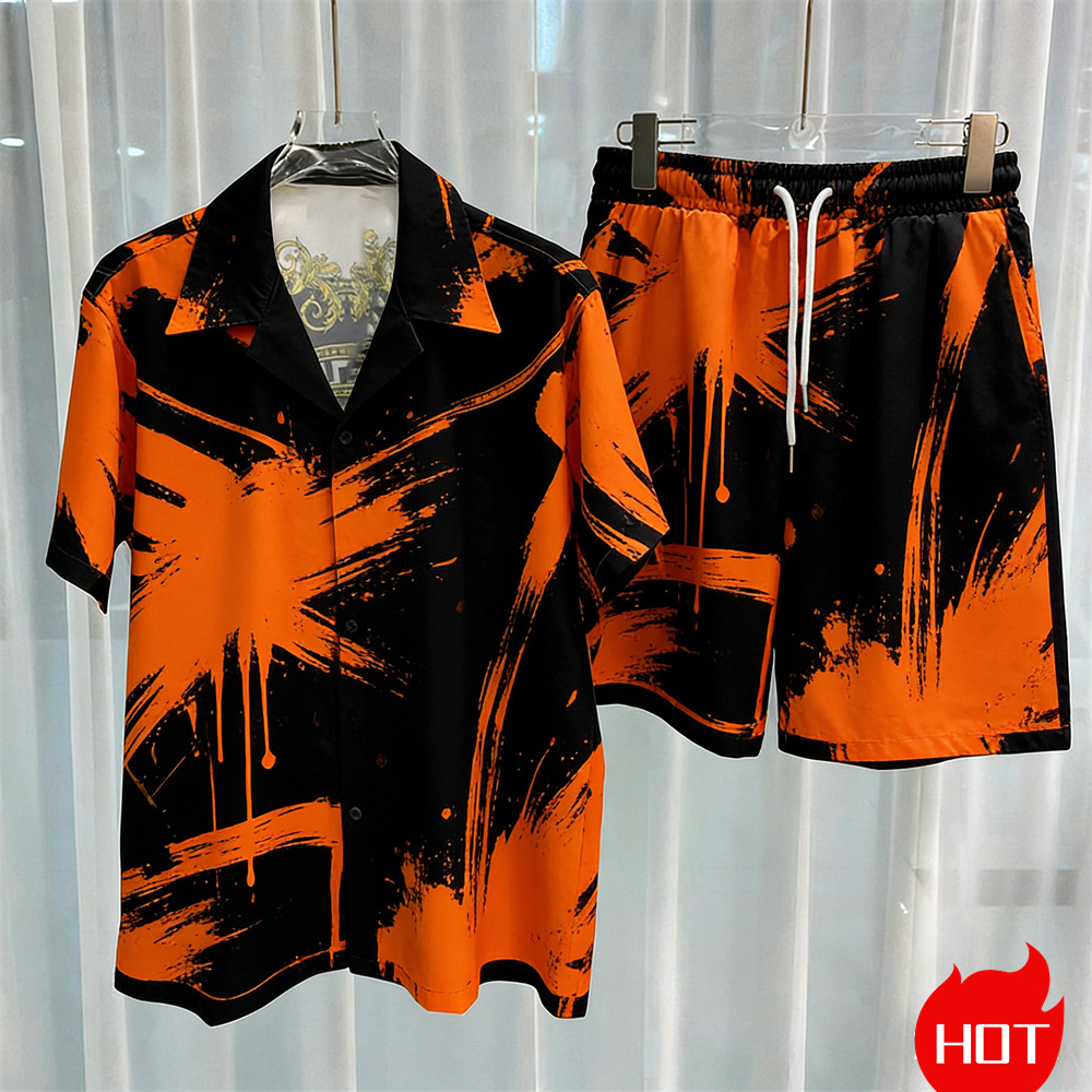 Digital printed men's set fash - Mens Fashion Ideas ulasan dan harga