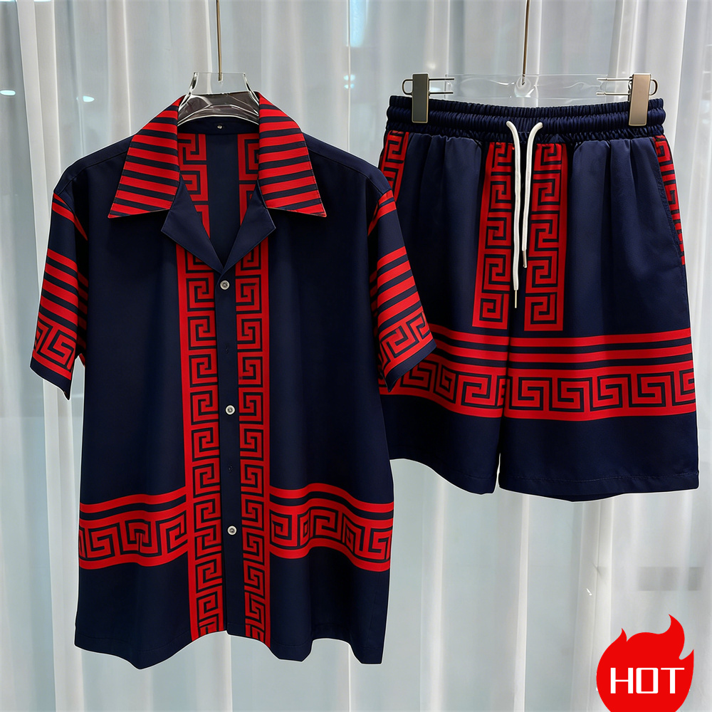Digital printed men's set fash - Mens Fashion Ideas ulasan dan harga