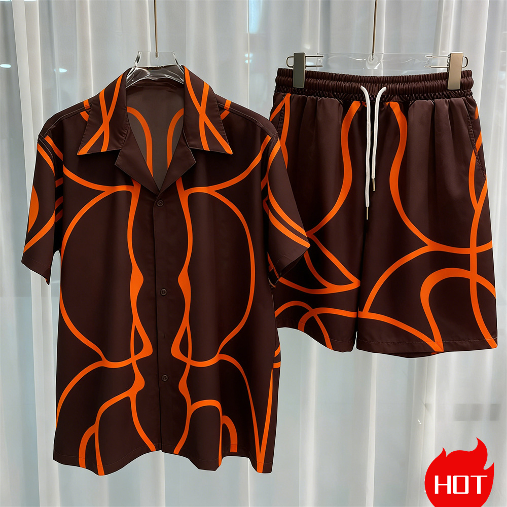 Digital printed men's set fash - Mens Fashion Ideas ulasan dan harga