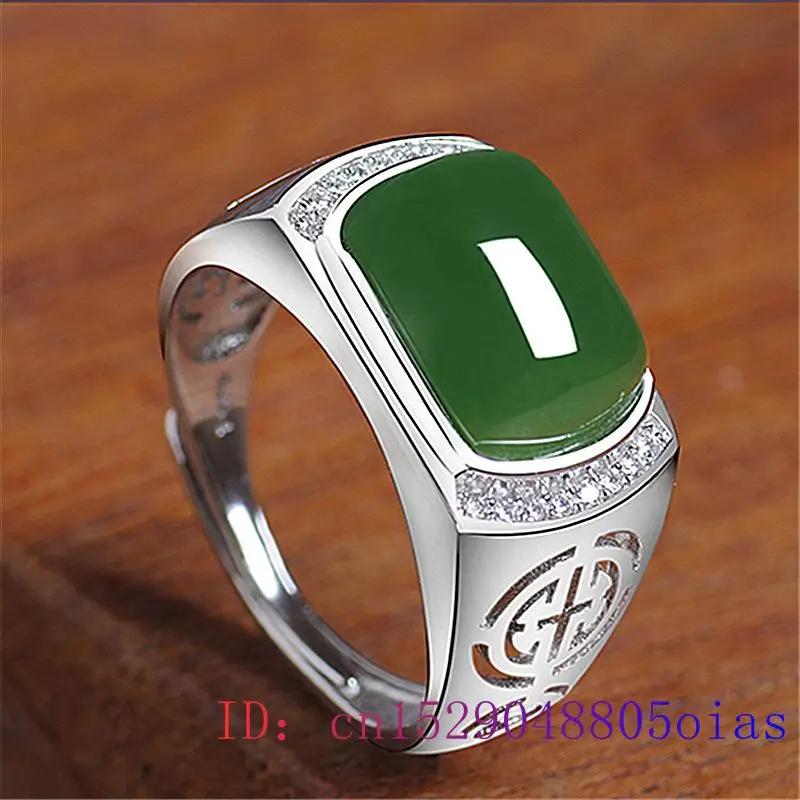 Green Jade Ring Gifts Fashion  - Men'S Fashion Rings ulasan dan harga