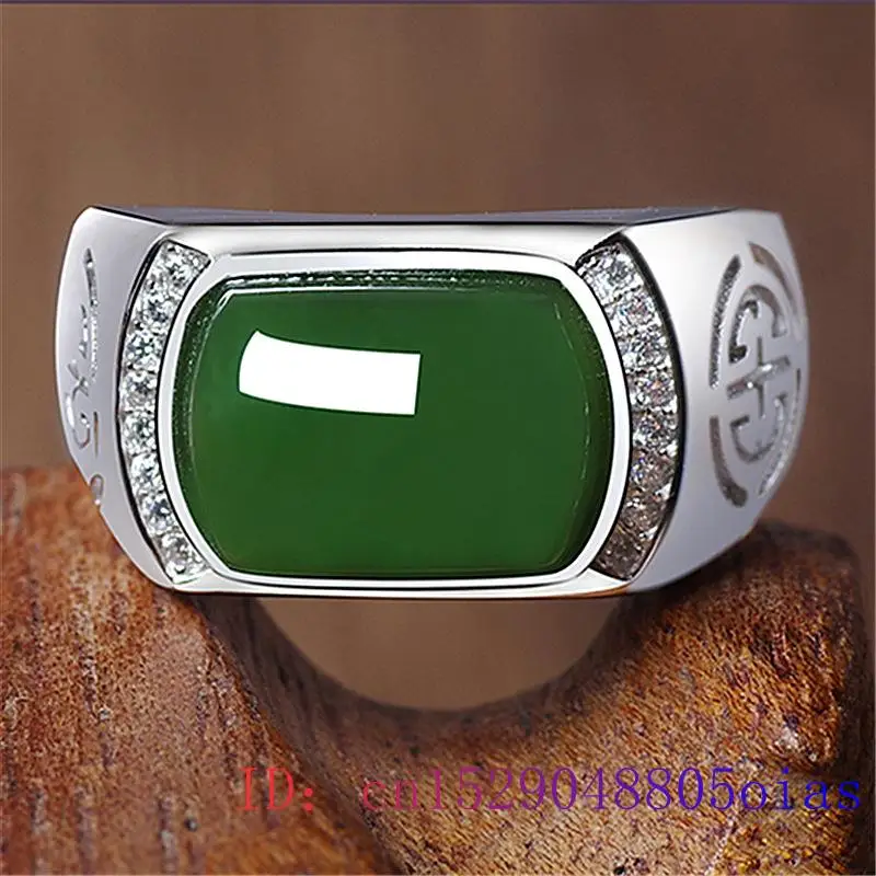 Green Jade Ring Gifts Fashion  - Men'S Fashion Rings ulasan dan harga