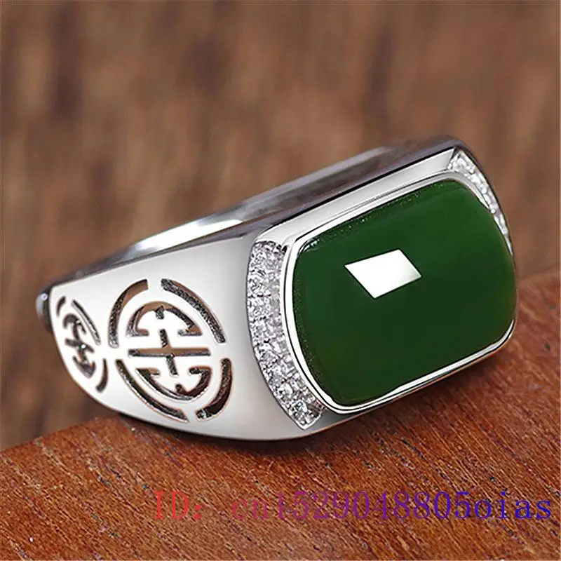 Green Jade Ring Gifts Fashion  - Men'S Fashion Rings ulasan dan harga