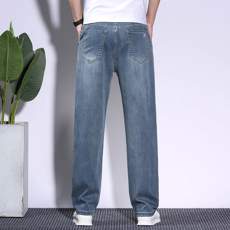 Soft Men's Lyocell Baggy Jeans - Men'S Fashion With Baggy Jeans ulasan dan harga