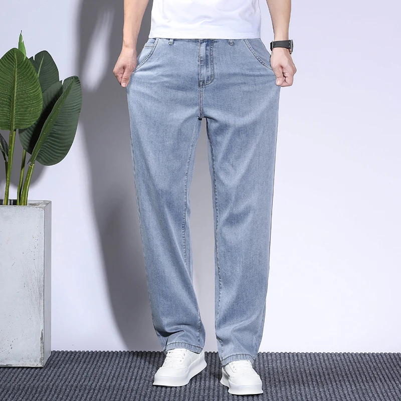 Soft Men's Lyocell Baggy Jeans - Men'S Fashion With Baggy Jeans ulasan dan harga