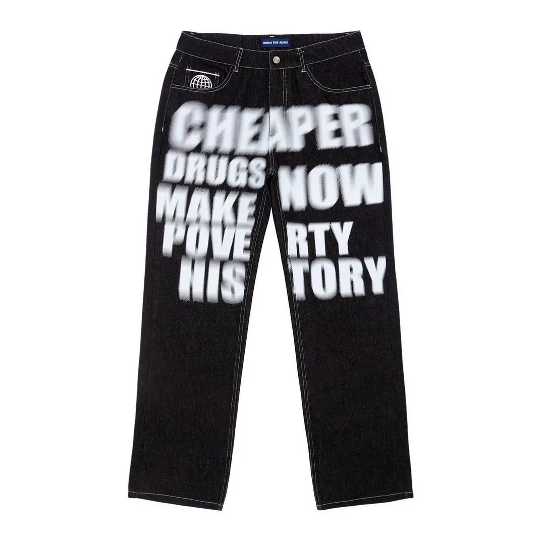 Best Selling blur letter print - Men'S Fashion Nova Jeans ulasan dan harga