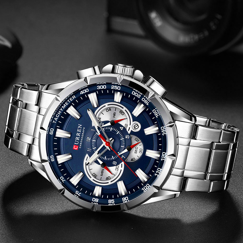 CURREN Wrist Watch Men Waterpr - Men'S Fashion Magazine ulasan dan harga