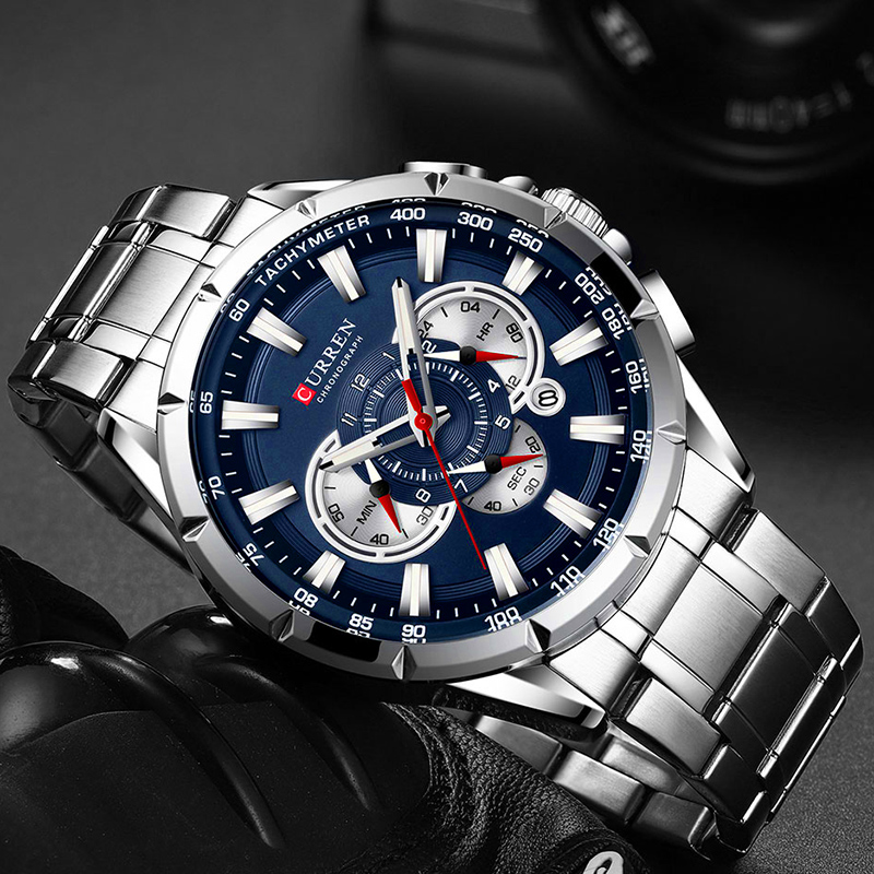 CURREN Wrist Watch Men Waterpr - Men'S Fashion Magazine ulasan dan harga