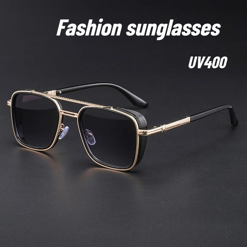 Retro Oval-framed Sunglasses M - Men Fashion Photography ulasan dan harga