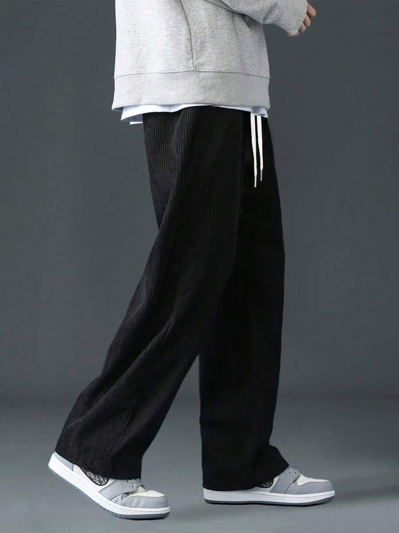 Straight Corduroy Classic Male - Men'S Fashion Khaki Pants ulasan dan harga