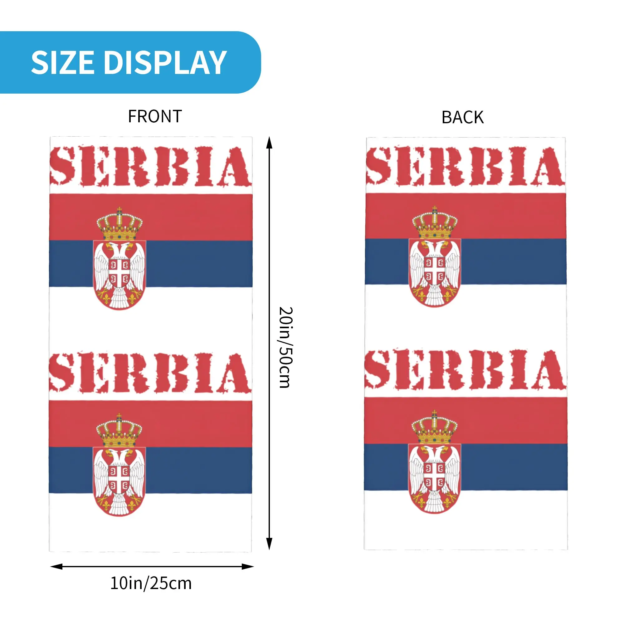 New Serbia Flag Bandana Neck G - Men'S Fashion Rings ulasan dan harga
