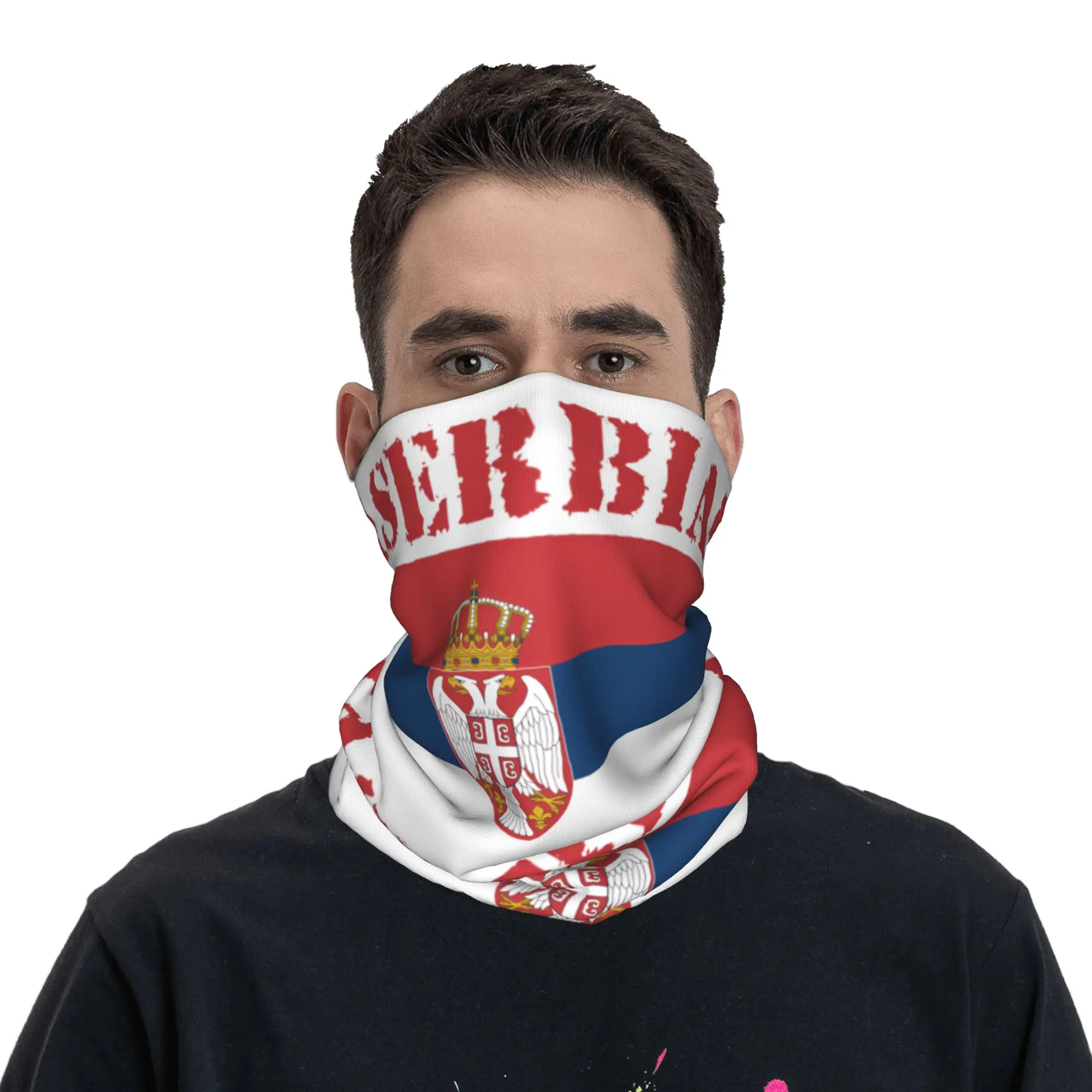 New Serbia Flag Bandana Neck G - Men'S Fashion Rings ulasan dan harga