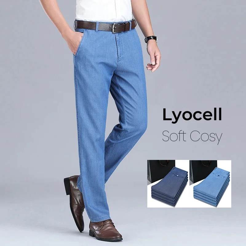 2024 New Men's Thin Lyocell Fa - Men'S Fashion Nova Jeans ulasan dan harga