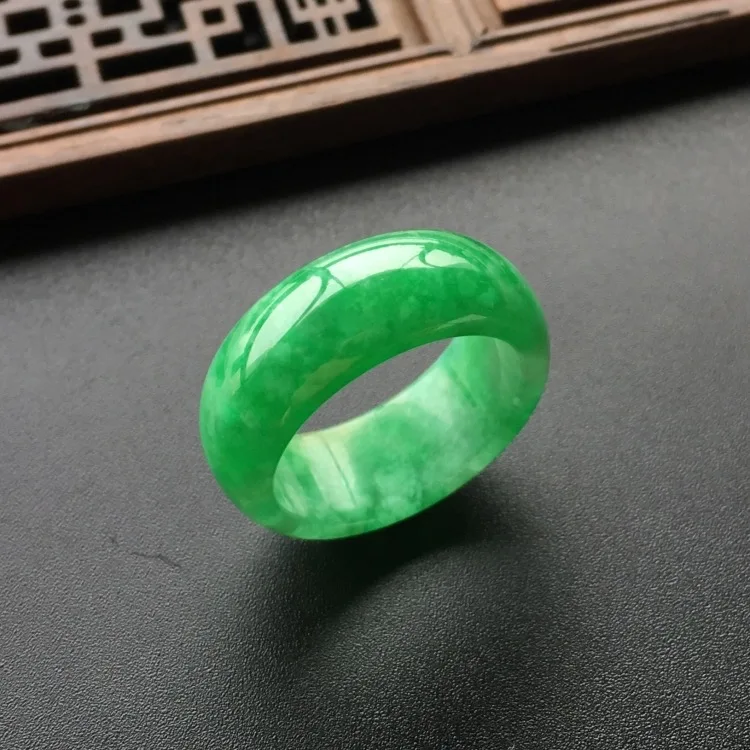 Natural Green Jade Ring Jadeit - Men'S Fashion Rings ulasan dan harga
