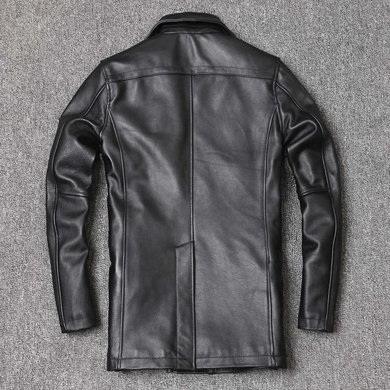 Genuine Leather Jacket Men's T - Men'S Fashion Leather Jacket ulasan dan harga