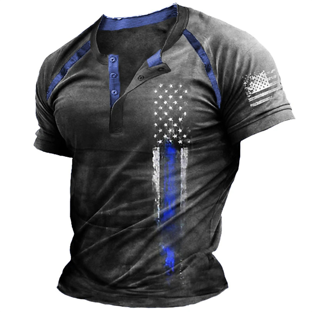 Funny 3D American Flag Print M - Mens Fashion Vintage ulasan dan harga