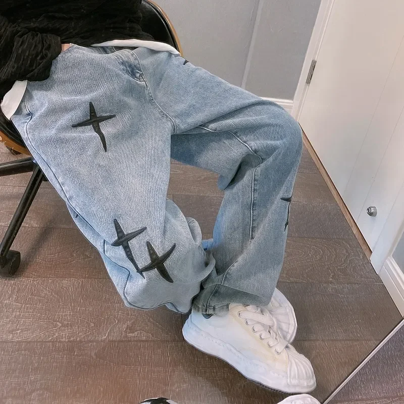 Jeans Men Wide Leg Cargo Pants - Men'S Fashion With Baggy Jeans ulasan dan harga