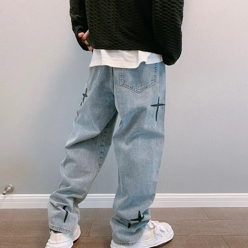 Jeans Men Wide Leg Cargo Pants - Men'S Fashion With Baggy Jeans ulasan dan harga