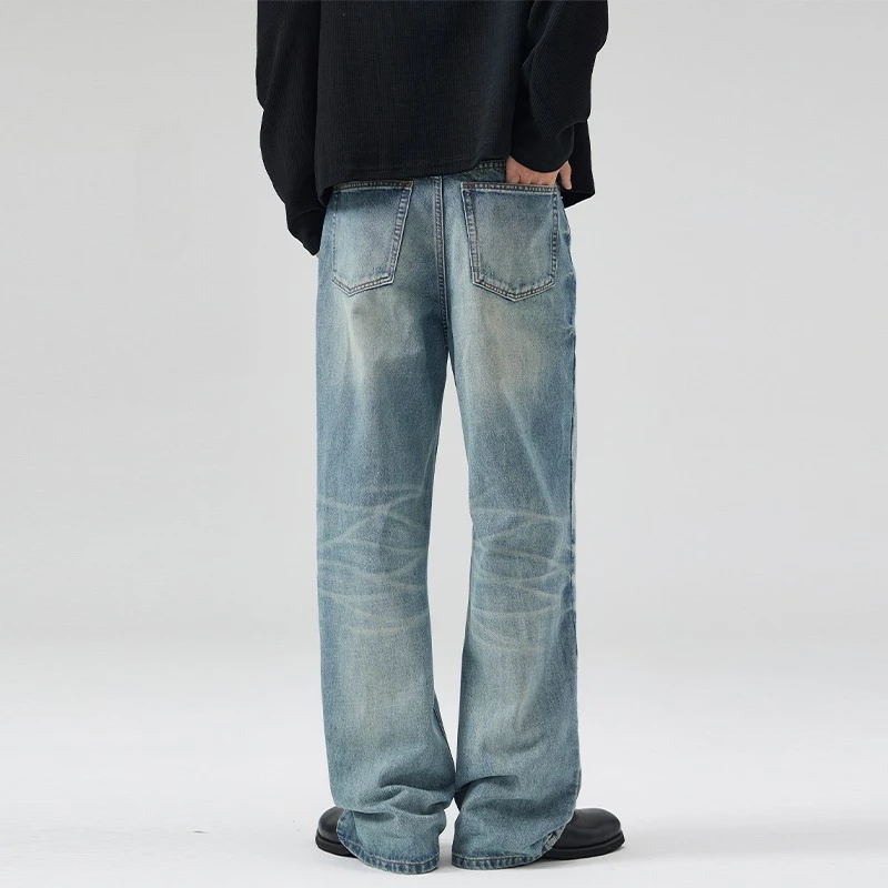 Men's Autumn Vintage Jeans Fas - Men'S Fashion With Baggy Jeans ulasan dan harga