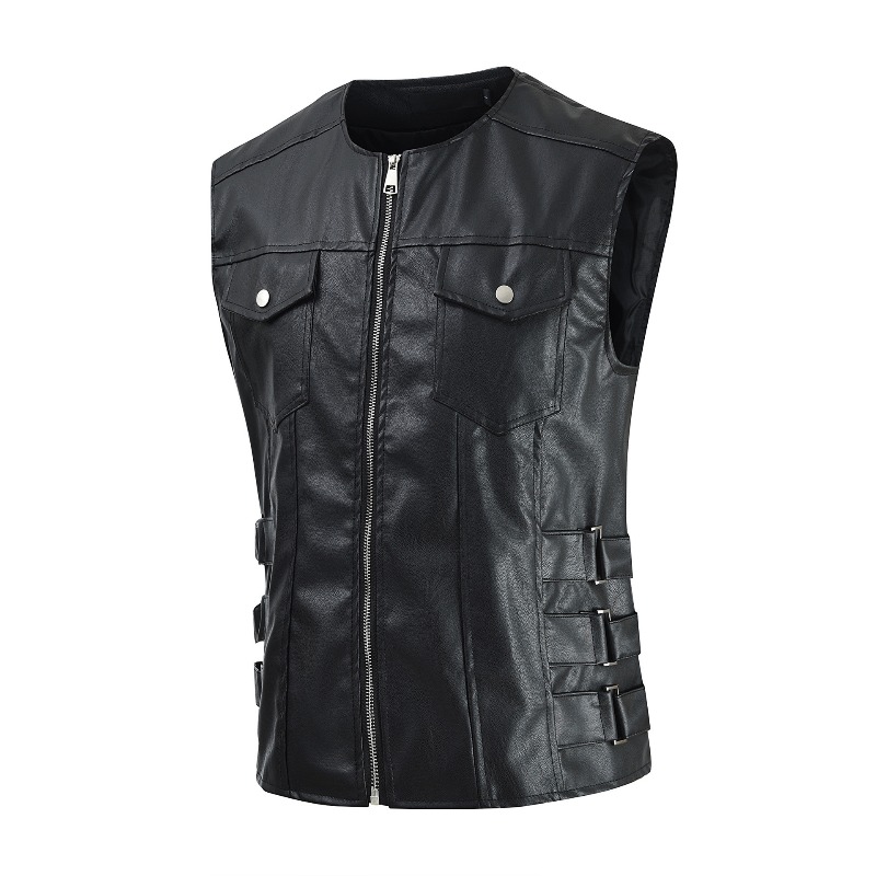 Spring and Autumn Koreanstyle  - Men'S Fashion Leather Jacket ulasan dan harga