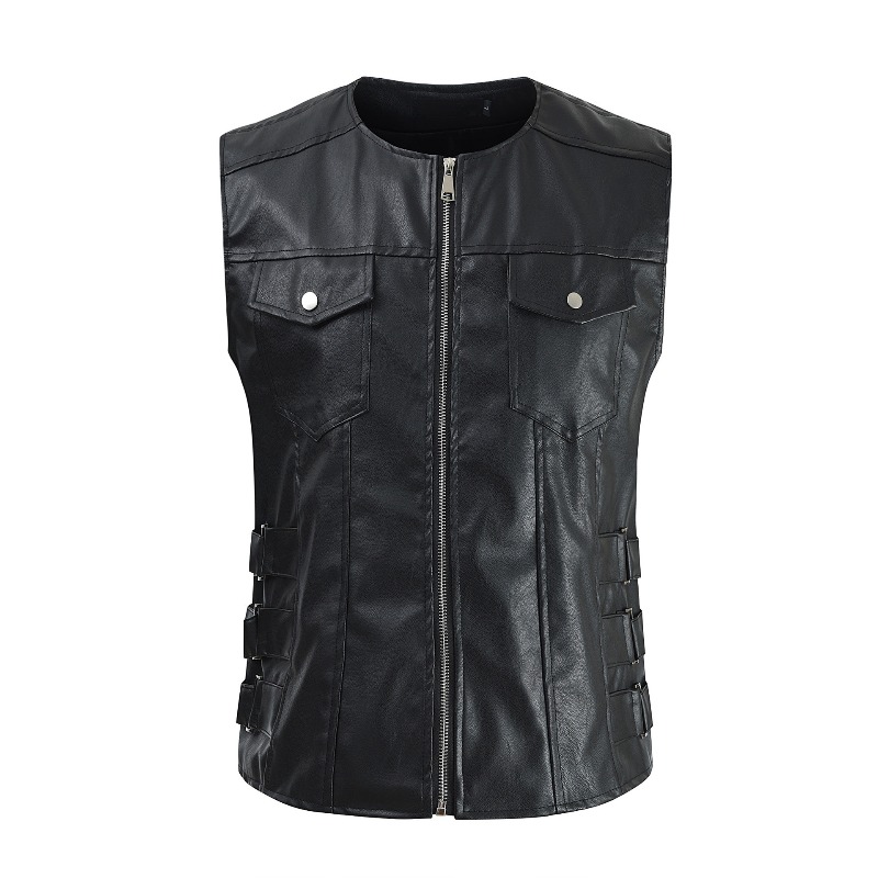 Spring and Autumn Koreanstyle  - Men'S Fashion Leather Jacket ulasan dan harga