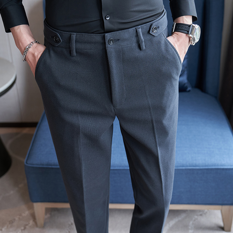 2026 New Black Mens Suit Trous - Men'S Fashion Khaki Pants ulasan dan harga