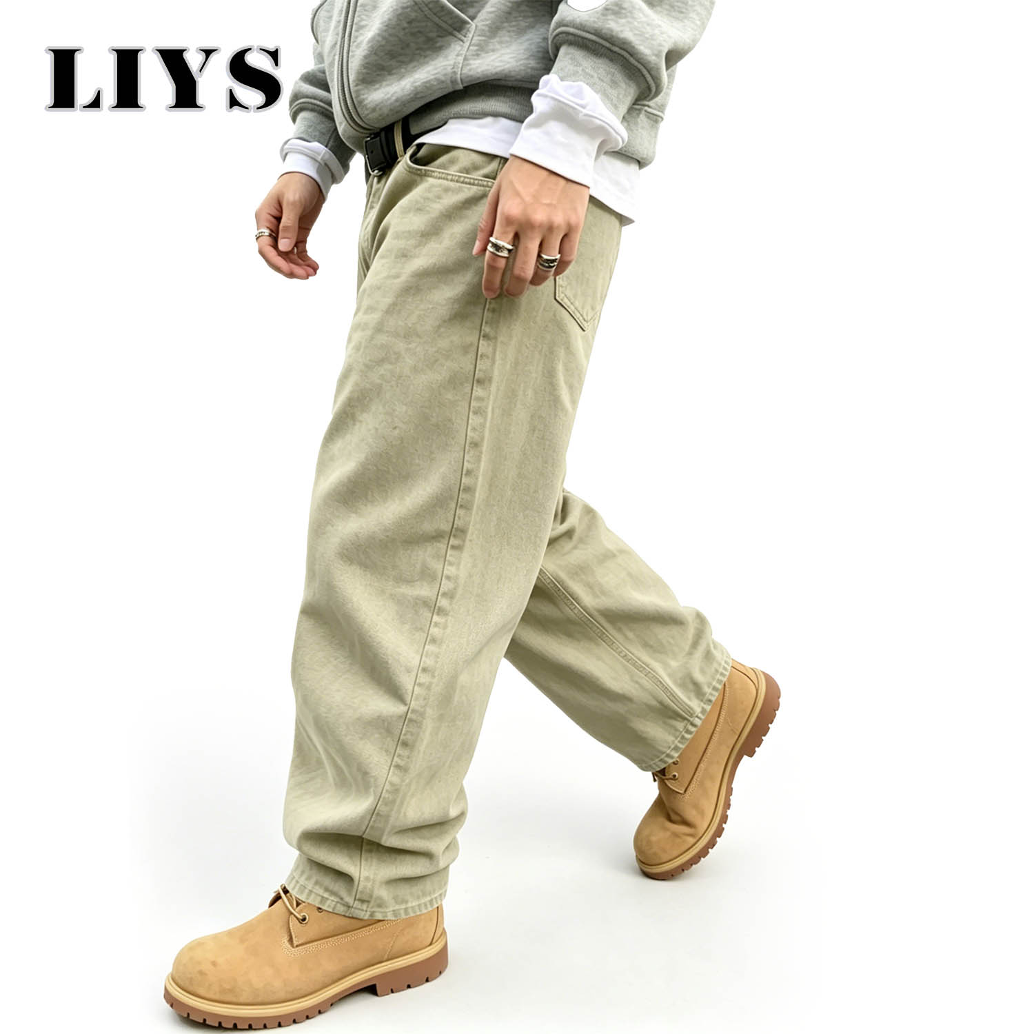 LIYS Men's American Retro Ligh - Men'S Fashion Khaki Pants ulasan dan harga