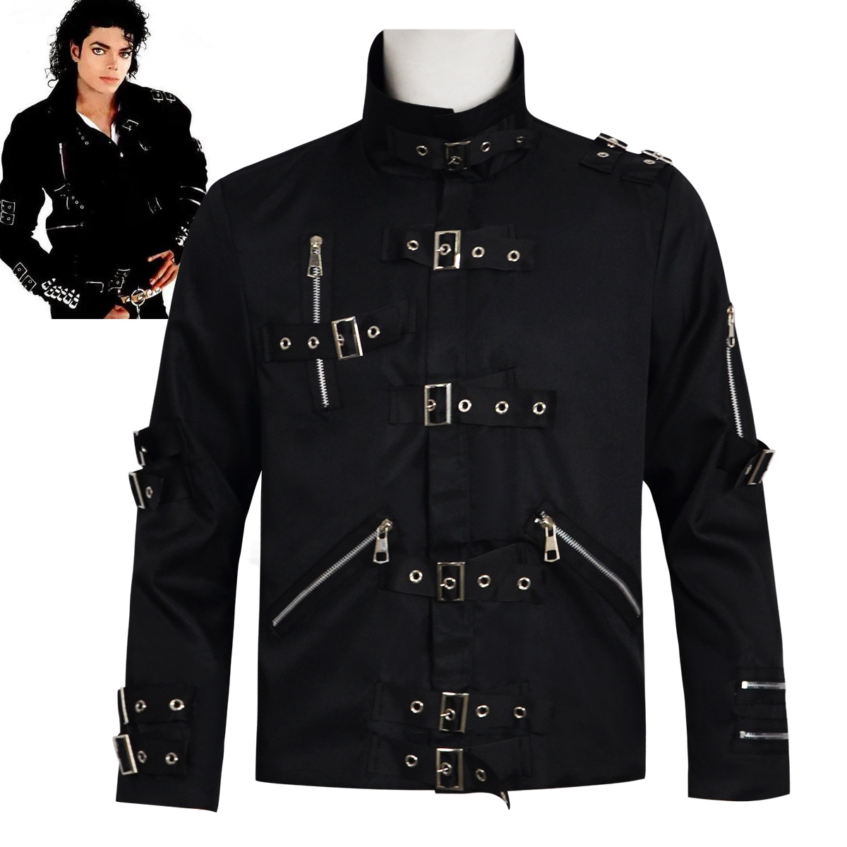 Punk Heavy Metal V8 Leather Ja - Men'S Fashion Leather Jacket ulasan dan harga