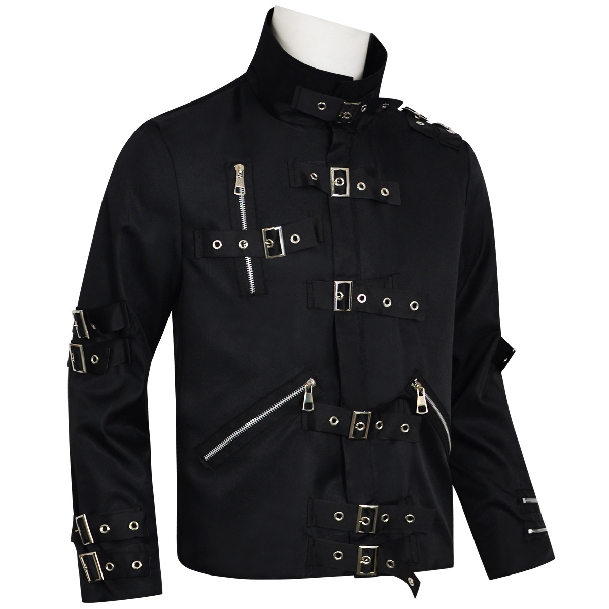Punk Heavy Metal V8 Leather Ja - Men'S Fashion Leather Jacket ulasan dan harga