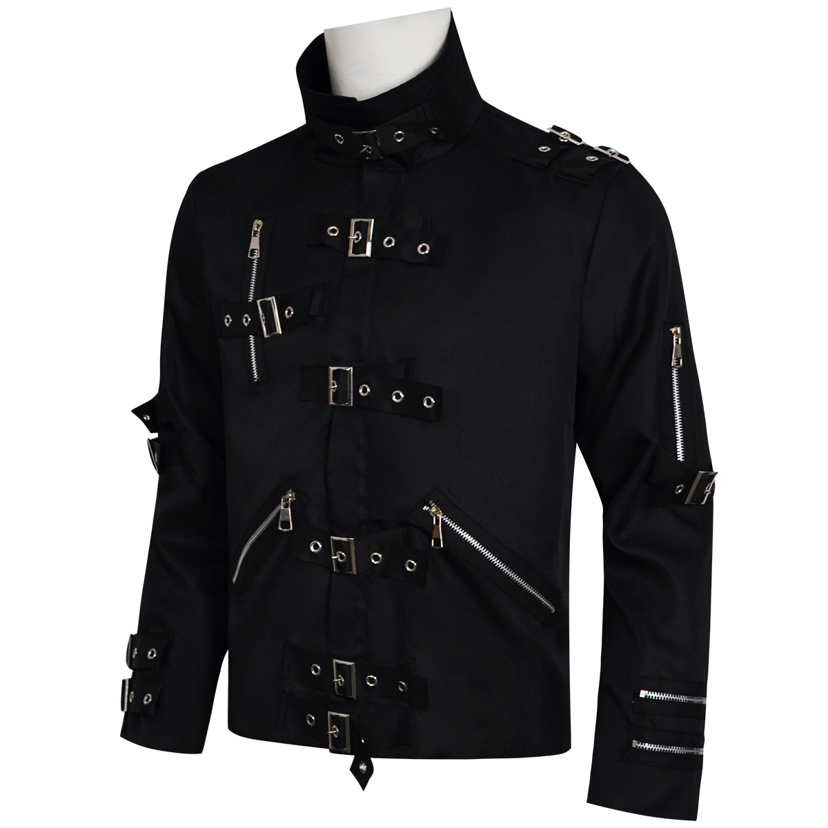 Punk Heavy Metal V8 Leather Ja - Men'S Fashion Leather Jacket ulasan dan harga