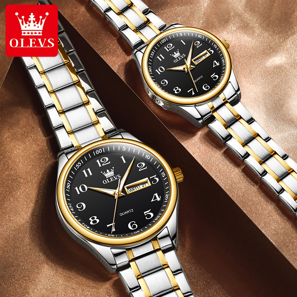 OLEVS 5567 Brand Couple Quartz - Mens Fashion In 40S ulasan dan harga