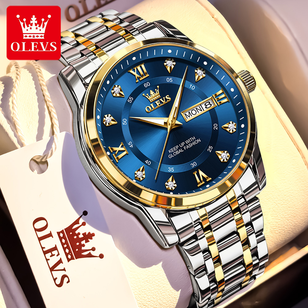 OLEVS Brand Fashion men's watc - Men'S Fashion Magazine ulasan dan harga