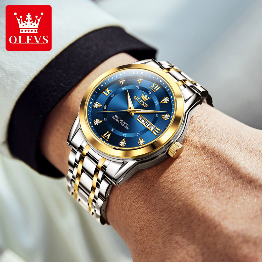 OLEVS Brand Fashion men's watc - Men'S Fashion Magazine ulasan dan harga