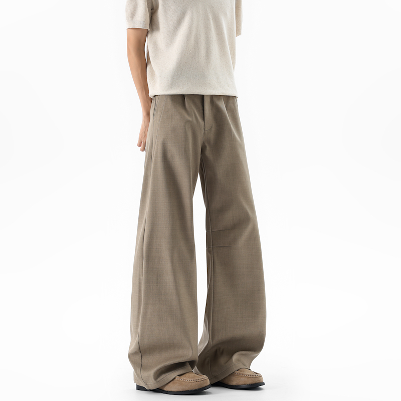 Khaki Vintage Pleated Men's Su - Men'S Fashion Khaki Pants ulasan dan harga