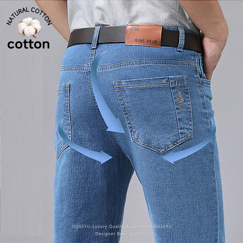 Summer Thin Men's Denim Jeans  - Men'S Fashion Nova Jeans ulasan dan harga