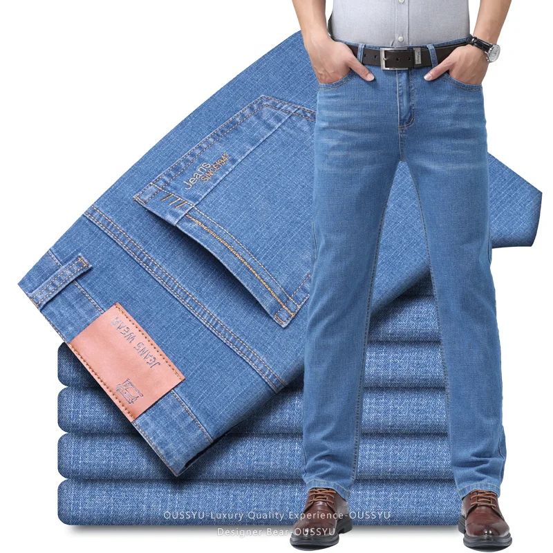 Summer Thin Men's Denim Jeans  - Men'S Fashion Nova Jeans ulasan dan harga